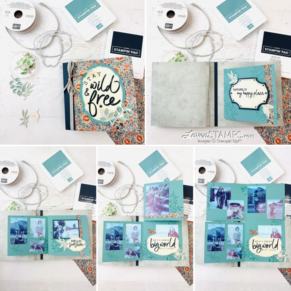 Ep 629: DIY Simple Gifts Folding Album, Tips for Photo Printing + Stampin’ Up!® Greenery Lane Bundle