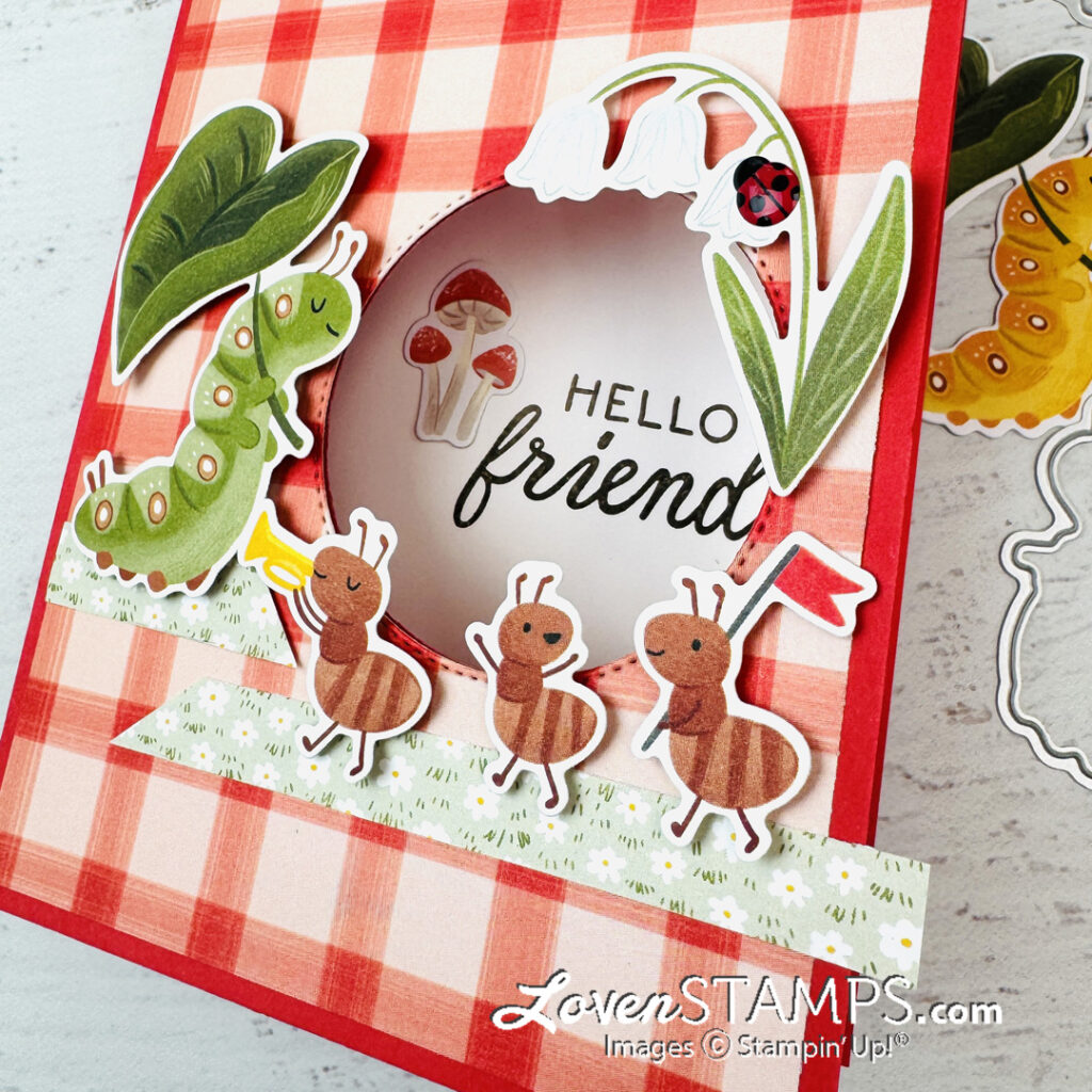 Ep 630: EASY Peek-A-Boo Window Cards for Summer with Stampin’ Up!® Cute As A Bug Suite