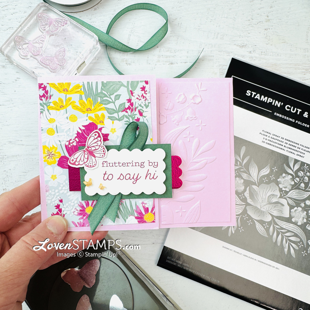 Ep 637: Invisible Gift Card Pocket - Secret Card Layout with Stampin’ Up!® NEW Velvet Meadow Suite